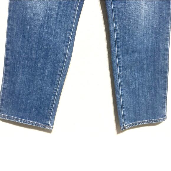 Talbots Size 12 High Waist Straight Ankle Jeans Blue Denim Flawless - Picture 4 of 7